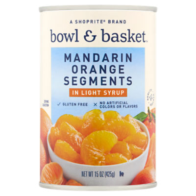 Bowl & Basket Mandarin Orange Segments in Light Syrup, 15 oz