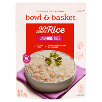 Bowl & Basket 90 Second Jasmine Rice, 8.8 oz, 8.8 Ounce
