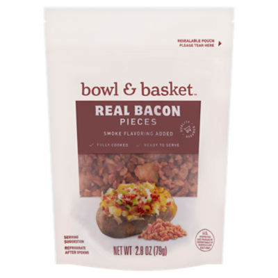 Bowl & Basket Real Bacon Pieces, 2.8 oz