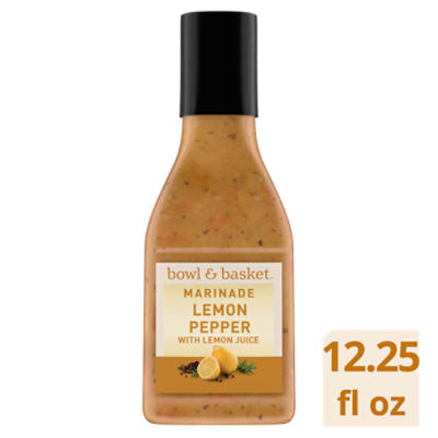 Bowl & Basket Lemon Pepper Marinade, 12.25 fl oz, 12.25 Fluid ounce