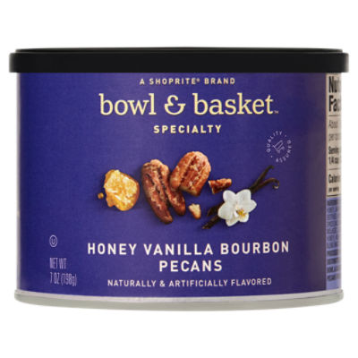 Bowl & Basket Specialty Honey Vanilla Bourbon Pecans, 7 oz