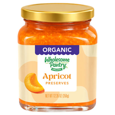 Wholesome Pantry Organic Apricot Preserves, Kosher for Passover, 12.35 oz, 12.35 Ounce