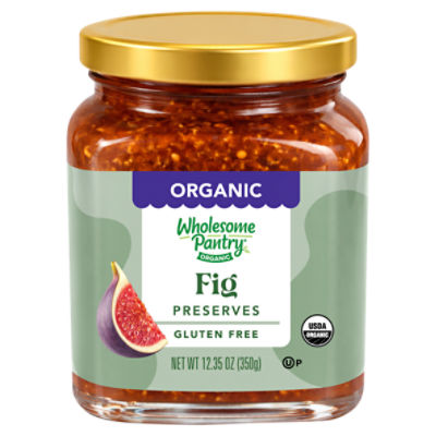 Wholesome Pantry Organic Fig Preserves, Kosher for Passover, 12.35 oz