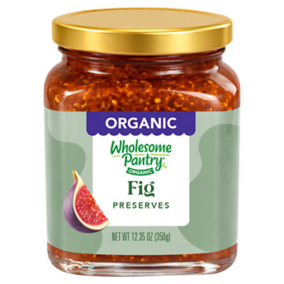 Wholesome Pantry Organic Fig Preserves, Kosher for Passover, 12.35 oz, 12.35 Ounce