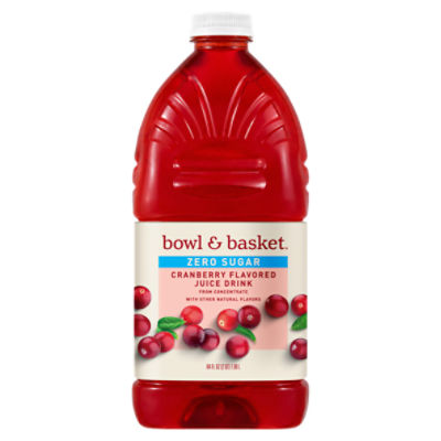 Zero Sugar Cranberry Juice, 64 fl oz Label/Bottle