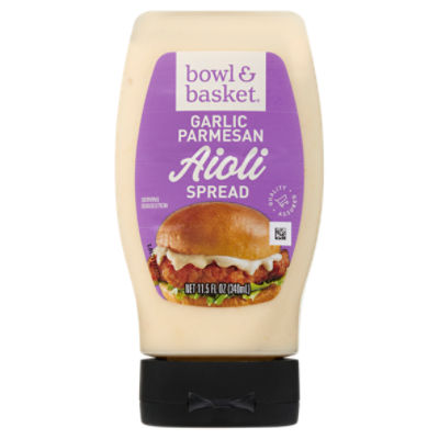 Bowl & Basket Garlic Parmesan Aioli Spread, 11.5 fl oz