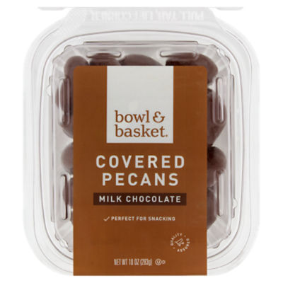 Bowl & Basket Milk Chocolate Covered Pecans, 10 oz