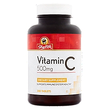 ShopRite Vitamin C 500mg, Tablets, 200 Each