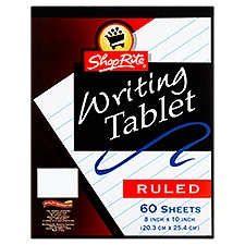 ShopRite 60 Sheets Ruled Writing Tablet