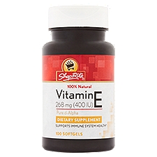 ShopRite Vitamin E 268 mg (400 IU), Softgels, 100 Each