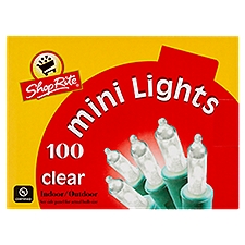 ShopRite Indoor/Outdoor Clear Mini Lights, 100 count, 1 Each