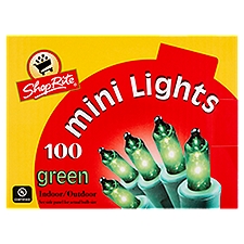 ShopRite Indoor/Outdoor Green Mini Lights, 100 count, 1 Each