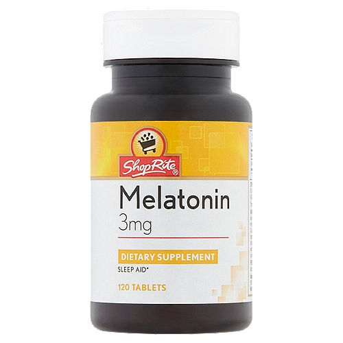 ShopRite Melatonin Tablets, 3 mg, 120 count