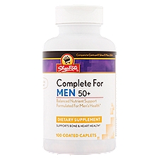 ShopRite Complete for Men 50+ Coated, Caplets, 1 Each