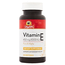ShopRite Vitamin E 450 mg (1000 IU), Softgels, 50 Fluid ounce