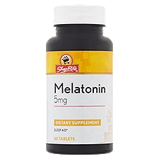 ShopRite Melatonin 5 mg, Tablets, 60 Each