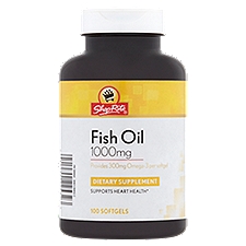 ShopRite Fish Oil 1000 mg, Dietary Supplement, 100 Each