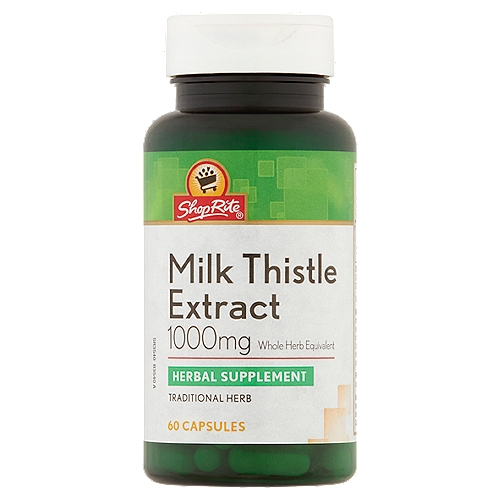 ShopRite Milk Thistle Extract Capsules, 1000 mg, 60 count