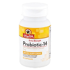 ShopRite Extra Strength Probiotic-14 Dietary Supplement, 11 mg, 60 count