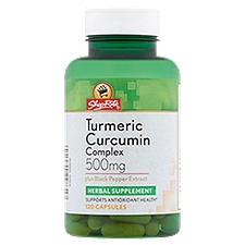 ShopRite Turmeric Curcumin Complex Herbal Supplement, 500 mg,120 count