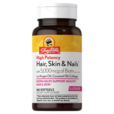 ShopRite High Potency Hair, Skin & Nails Dietary Supplement, 165 count, 165 Each