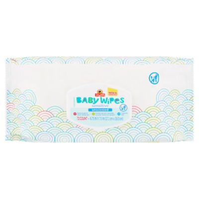 ShopRite Sensitive Unscented Baby Wipes, 72 count