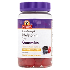ShopRite Extra Strength Melatonin Gummies Dietary Supplement, 5 mg, 70 count