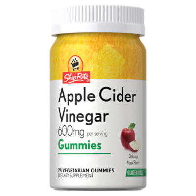 ShopRite Apple Cider Vinegar Gummies Dietary Supplement, 75 count