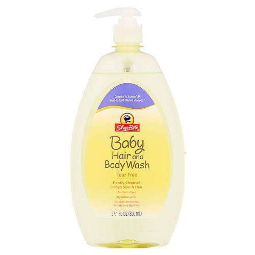 ShopRite Tear Free Baby Hair and Body Wash, 27.1 fl oz