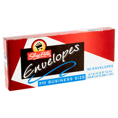 ShopRite Envelopes - Business Size, 50 each