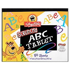 ShopRite 40 Sheets Scrunchy, ABC Tablet, 40 Each