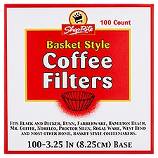 ShopRite Coffee Filters, Basket Style, 100 Each
