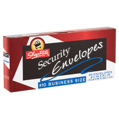 ShopRite Security Envelopes, 40 count