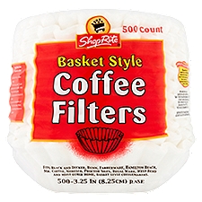 ShopRite Coffee Filters, Basket Style, 500 Each