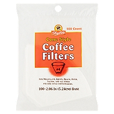 ShopRite #4 Cone Style Coffee Filters, 100 count