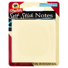 ShopRite Self Stick Notes Pads, 2 count, 2 Each