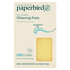 Paperbird All Purpose, Cleaning Pads, 3 Each