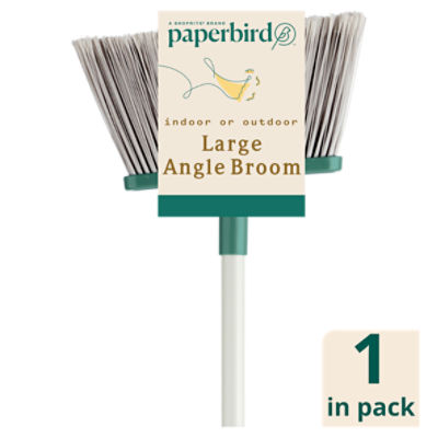 Paperbird Indoor or Outdoor Large Angle Broom, 1 Each