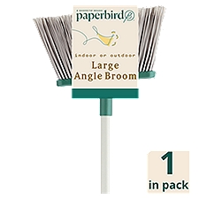 Paperbird Indoor or Outdoor Large Angle Broom, 1 Each