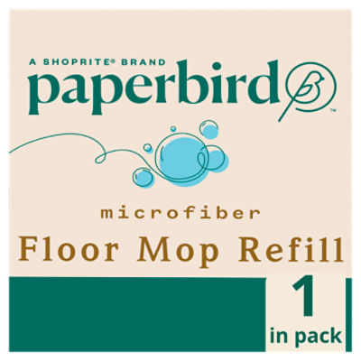 Paperbird Microfiber Floor Mop Refill, 1 Each
