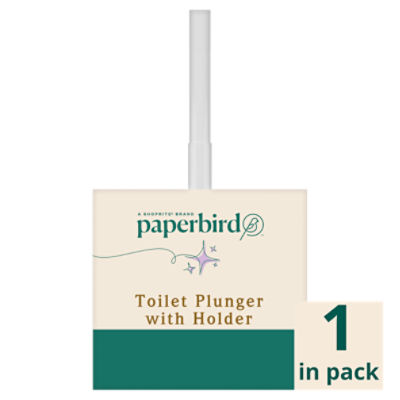 Paperbird Toilet Plunger with Holder