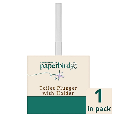 Paperbird Toilet Plunger with Holder