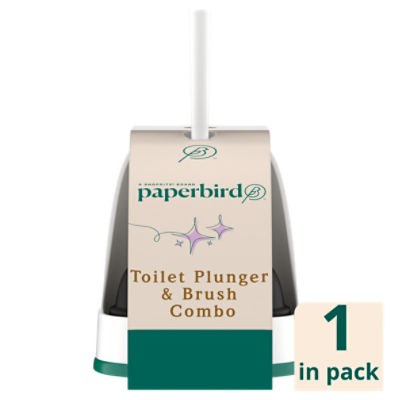 Paperbird Toilet Plunger & Brush Combo