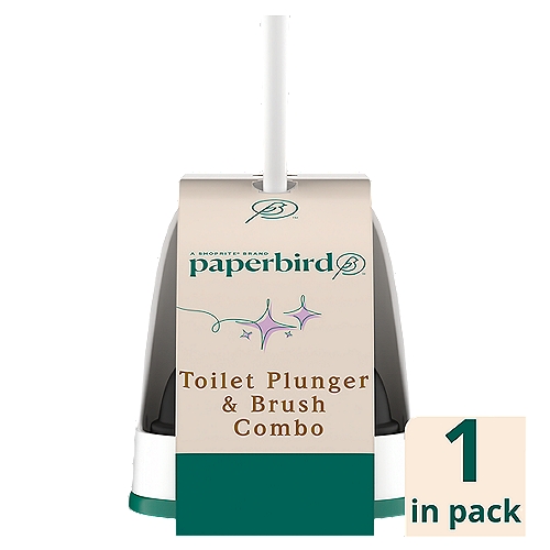 Paperbird Toilet Plunger & Brush Combo