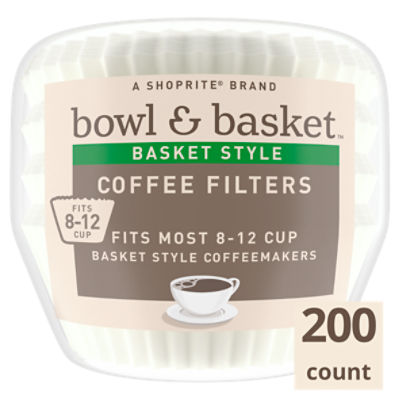 Bowl & Basket Basket Style Coffee Filters, 200 count