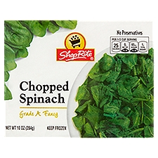 ShopRite Spinach - Chopped, 10 Ounce