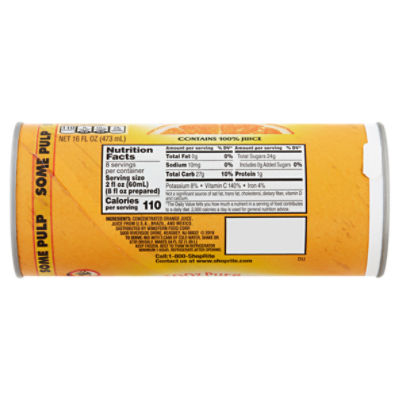 Orange Juice From Concentrate Nutrition Facts Blog Dandk