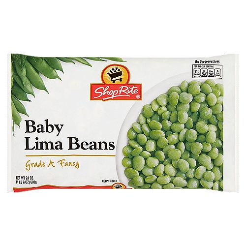 ShopRite Baby Lima Beans, 24 oz