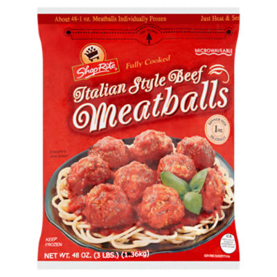 Shoprite Italian Style Beef Meatballs 1 Oz 48 Count