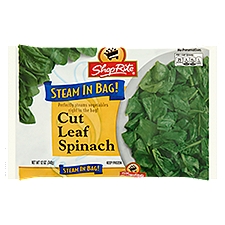 ShopRite Steam in Bag Cut Leaf Spinach, 12 Ounce